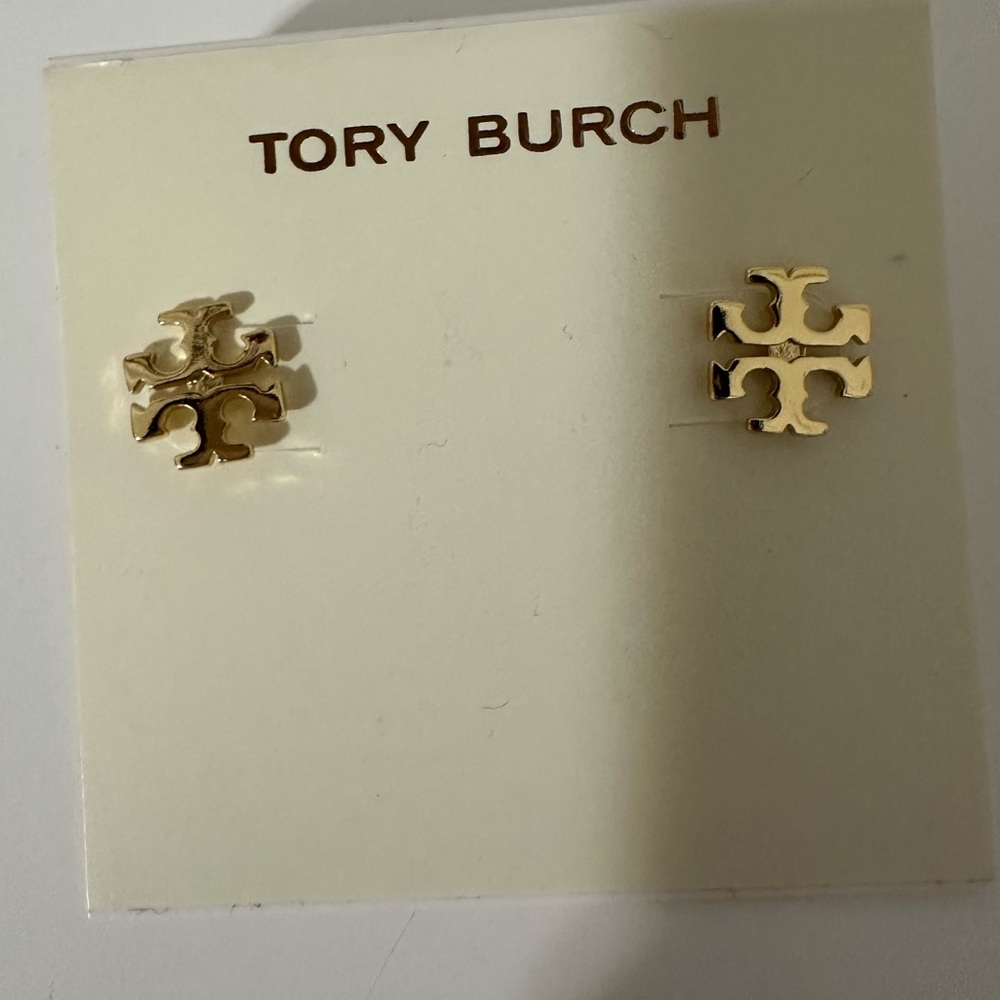 Tory Burch Gold Logo Studs